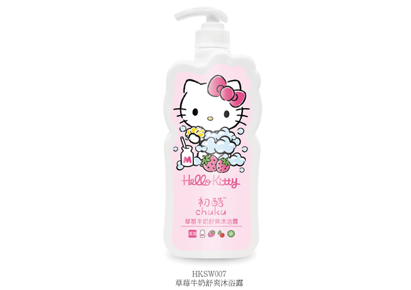 Hello Kitty初酷草莓牛奶舒爽沐浴露 900ml