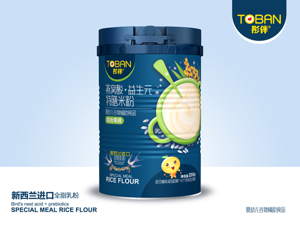 彤伴燕窩酸+益生元特膳米粉-混合果蔬