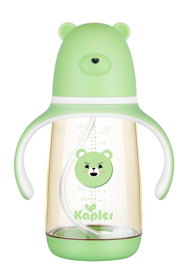 康喂兒呆呆熊PPSU寬口奶瓶300ML 綠色