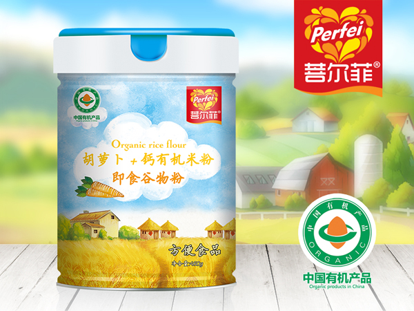 菩爾菲胡蘿卜+鈣有機米粉 聽裝