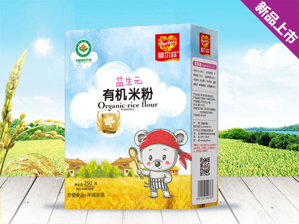 菩爾菲益生元有機米粉 盒裝