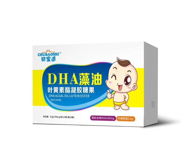 初寶適DHA藻油葉黃素脂凝膠糖果