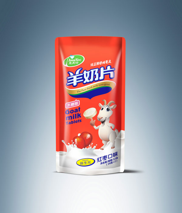 意美特羊奶片袋裝紅棗味
