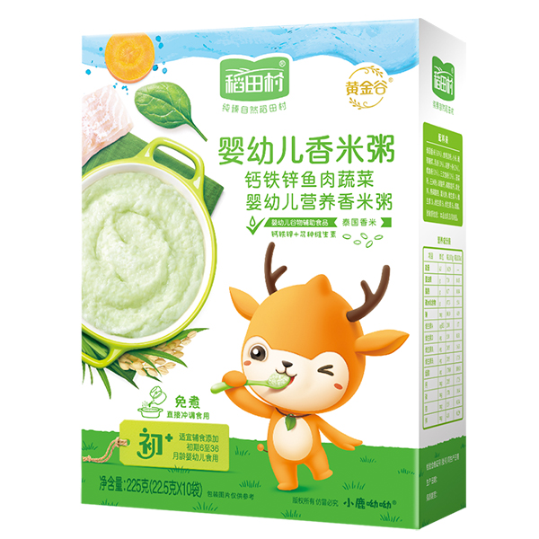 稻田村營養(yǎng)香米粥-魚肉蔬菜