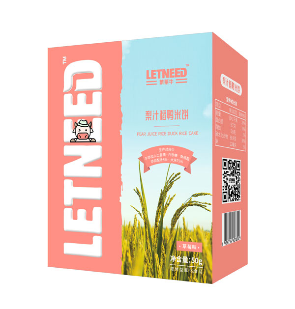 萊萊牛梨汁米餅草莓味