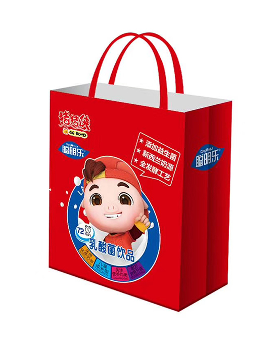 豬豬俠乳酸菌飲品紅色包裝