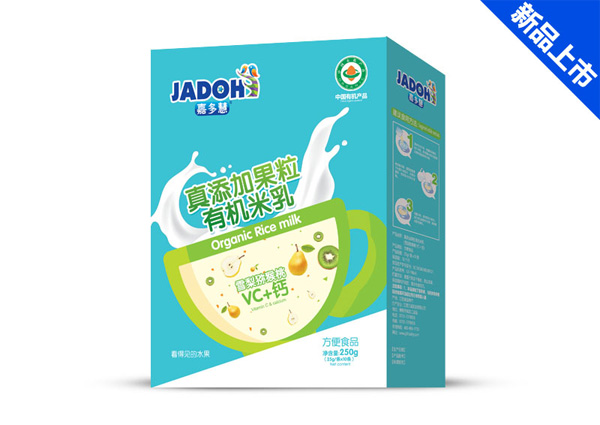 嘉多慧真添加蔬菜有機(jī)米乳(盒)-雪梨獼猴桃