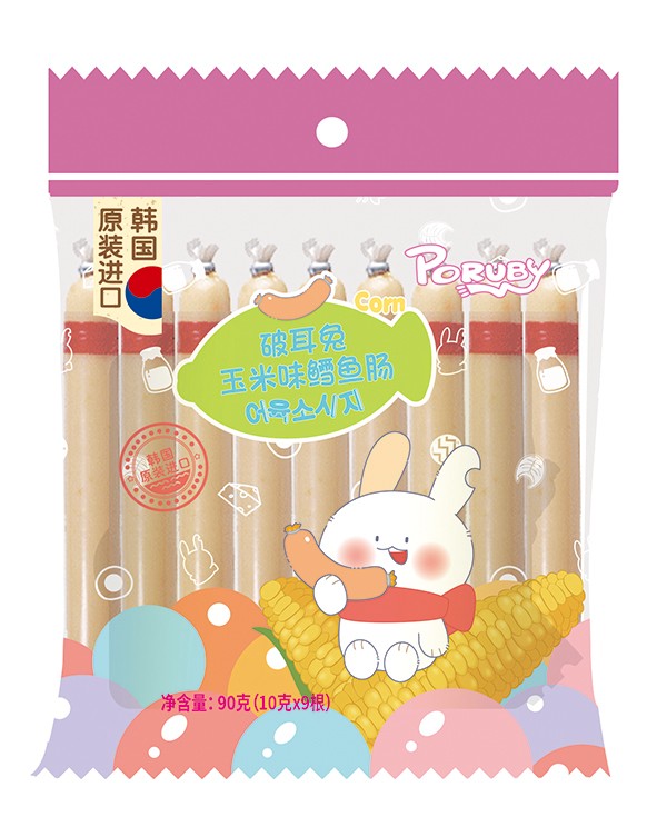 破耳兔鱈魚(yú)腸90g 玉米味