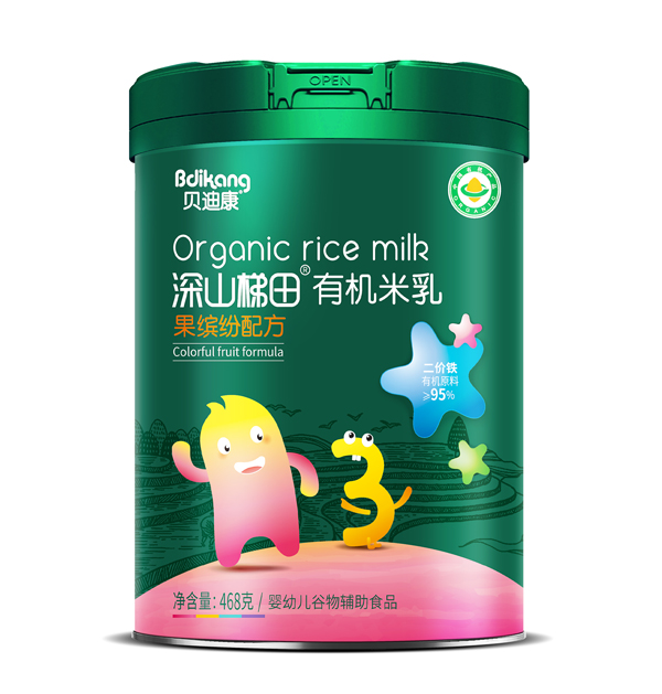 貝迪康深山梯田有機(jī)米乳 果繽紛配方 聽(tīng)裝