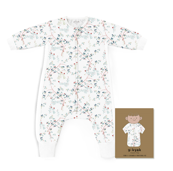 yikyak四層紗布長(zhǎng)袖分腿睡袋(側(cè)拼款) 春啼.jpg