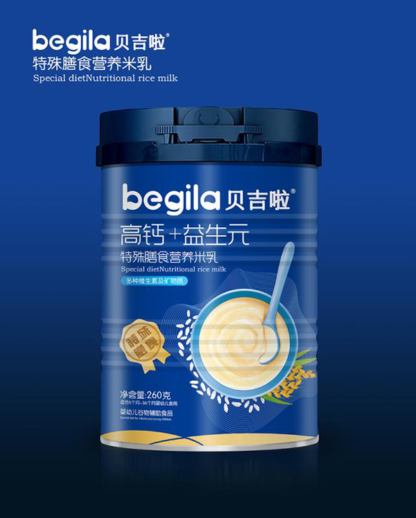 貝吉啦高鈣+益生元特殊膳食營養(yǎng)米乳