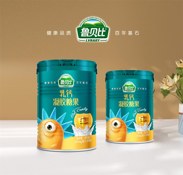 魯貝比乳鈣凝膠糖果罐裝