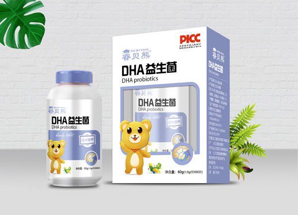 睿貝熊DHA益生菌壓片糖果