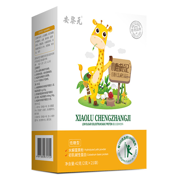 安黎元小鹿成長(zhǎng)記低糖初乳堿性蛋白豎版