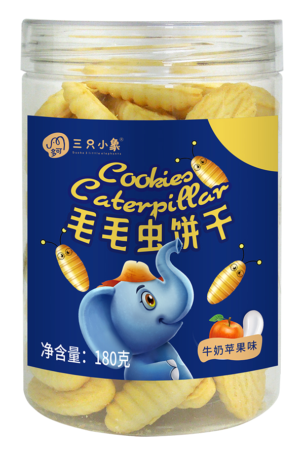 多可三只小象毛毛蟲餅干 牛奶蘋果味.jpg 多可三只小象毛毛蟲餅干 牛奶蘋果味.jpg