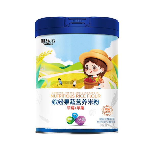 雅樂(lè)滋繽紛果蔬營(yíng)養(yǎng)米粉 草莓+蘋果