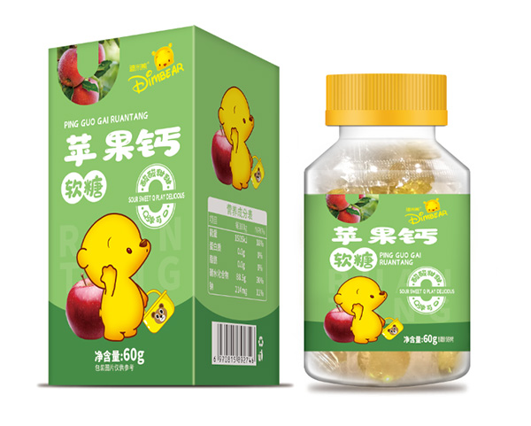 迪米熊蘋(píng)果鈣軟糖