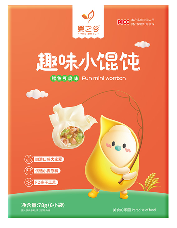 嬰之谷趣味小餛飩-鱈魚豆腐味