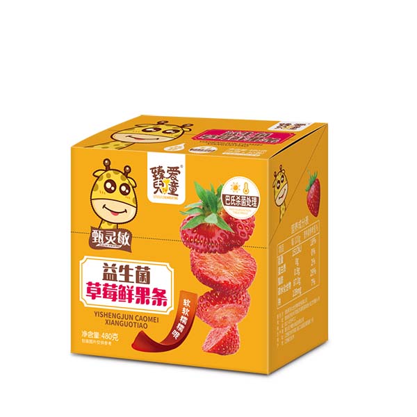 臻愛(ài)兒童益生菌草莓鮮果條1