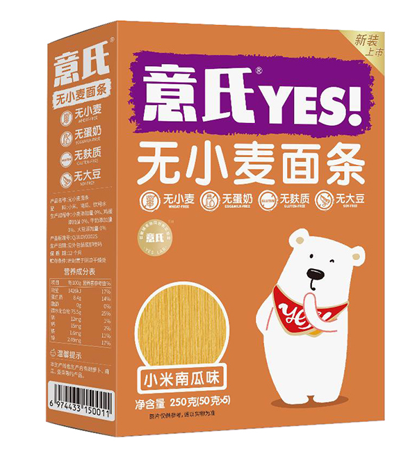 意氏無小麥面條 小米南瓜味