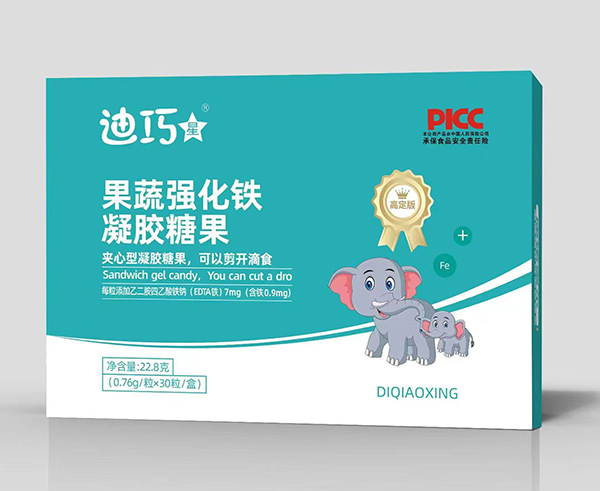 迪巧星果蔬強化鐵凝膠糖果