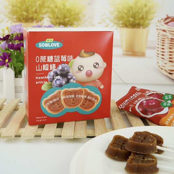 甄育0蔗糖藍(lán)莓味山楂棒