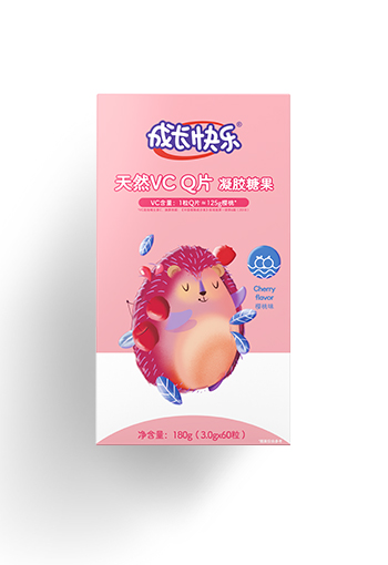 成長快樂天然VCQ片凝膠糖果