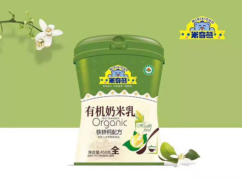 米奇熊有機(jī)奶米乳 鐵鋅鈣配方