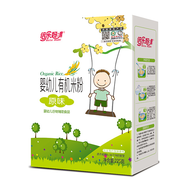 倍樂媽咪嬰幼兒有機(jī)米粉-原味盒裝