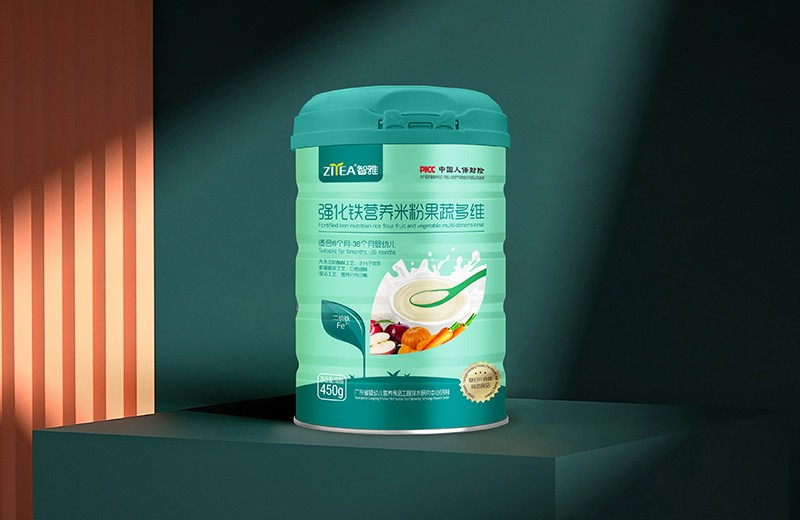 智雅強化鐵營養(yǎng)米粉果蔬多維 罐裝