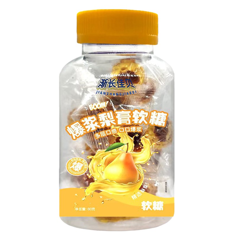 漸長佳貝爆漿梨膏軟糖