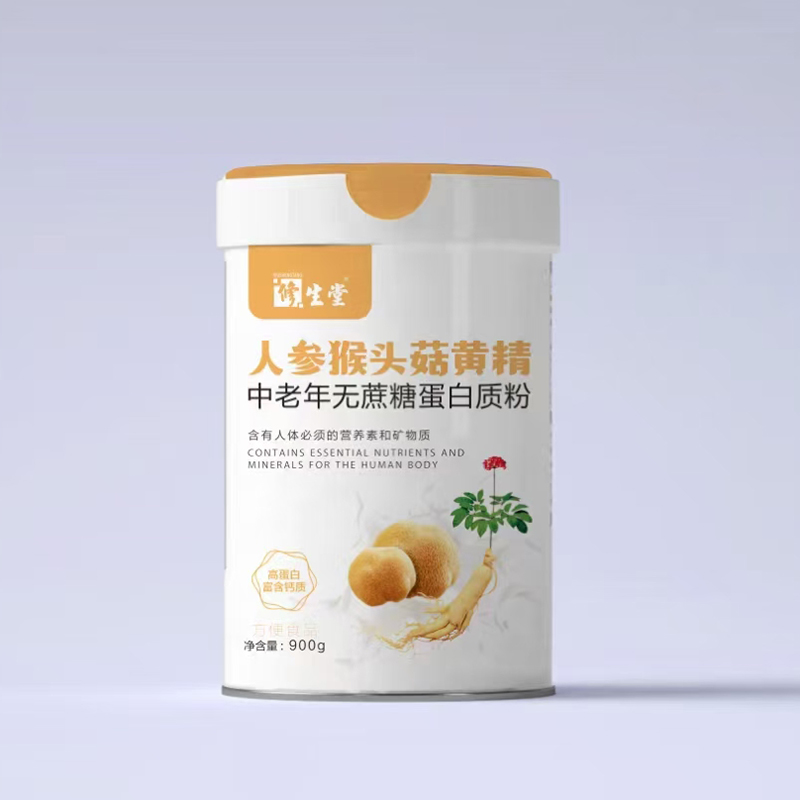 修生堂人參猴頭菇黃精中老年無(wú)蔗糖蛋白質(zhì)粉