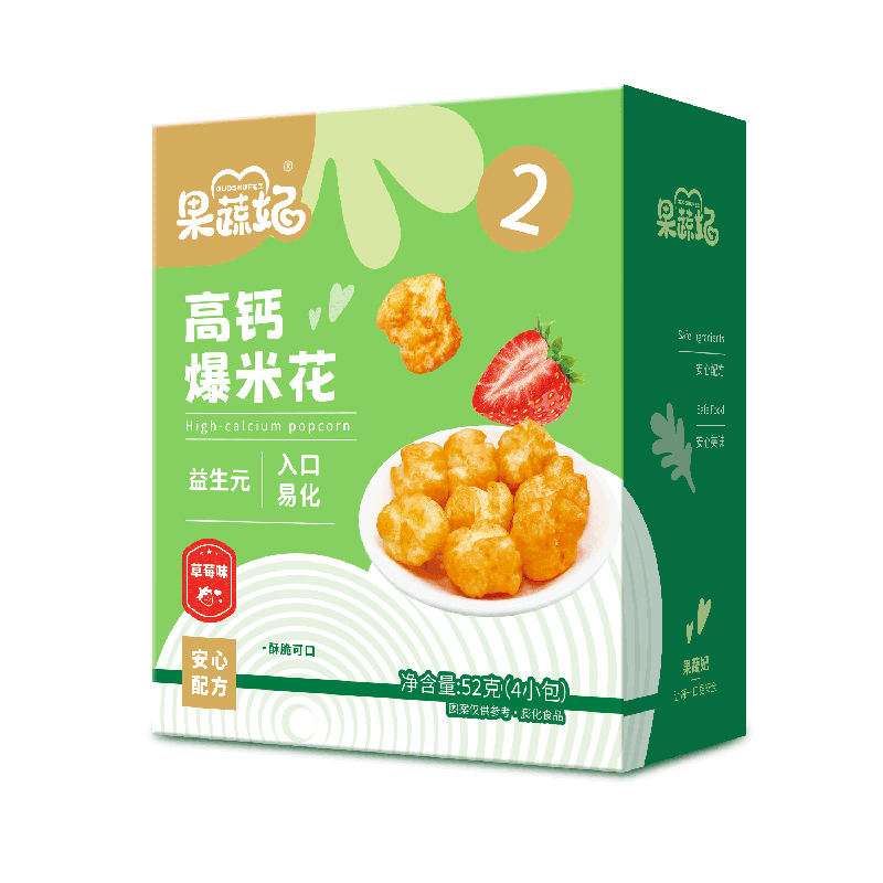 果蔬妃高鈣爆米花 草莓味