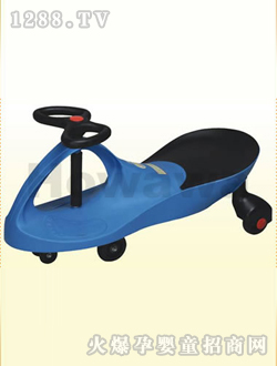 好娃娃藍黑扭扭車