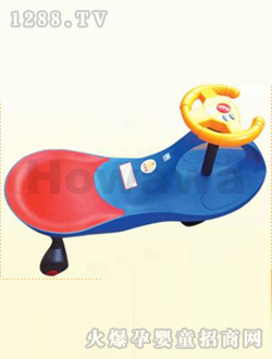 好娃娃藍(lán)色扭扭車