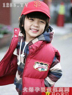 開(kāi)心寶貝紅色馬甲