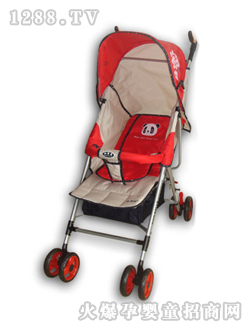 小貝樂(lè)兒童傘柄車T-108紅色