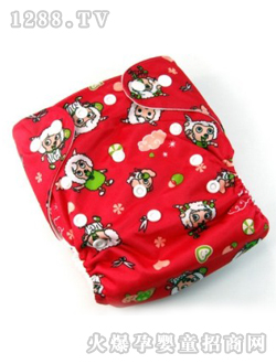 陽(yáng)光寶寶紅色嬰兒尿褲