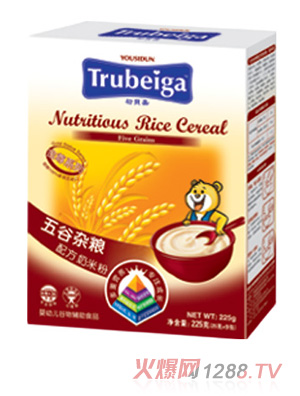 初貝嘉嬰幼兒五谷雜糧配方奶米粉