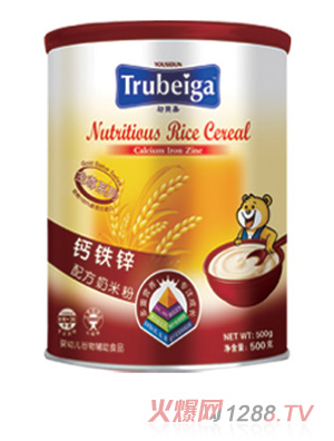 初貝嘉嬰幼兒鈣鐵鋅配方奶米粉罐裝