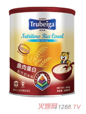 初貝嘉嬰幼兒魚肉蛋白配方奶米粉罐裝