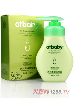 otbaby清潤柔嫩洗發(fā)露180ml