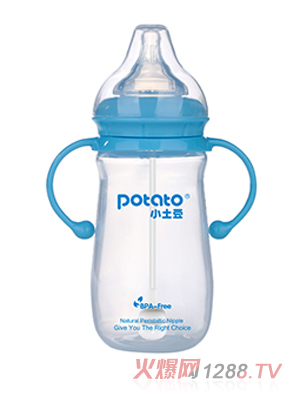 小土豆夢幻寶塔pp奶瓶（寬口徑雙柄）270ml