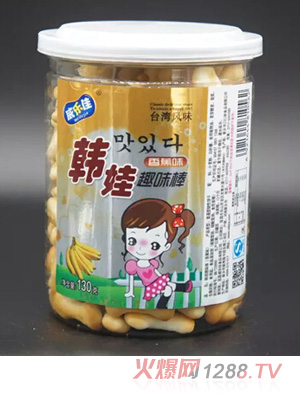 威樂(lè)佳韓娃香蕉味趣味棒