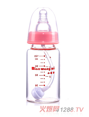 小王子4安標(biāo)準(zhǔn)口徑高硼硅玻璃自動奶瓶