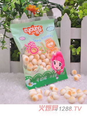 一揚牛奶味溶小豆18克綠色包裝