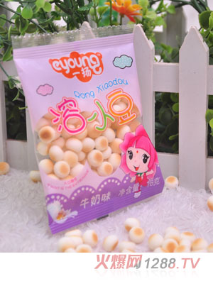 一揚牛奶味溶小豆18克紫色包裝