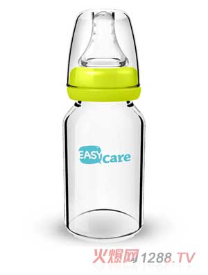 伊斯卡爾120ml玻璃標準口徑奶瓶（綠）