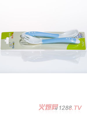 小孩國嬰兒叉勺組合藍色