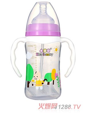 小孩國(guó)寬口直身自動(dòng)PP奶瓶240ML